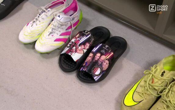 Klik hier om Hancko zijn Feyenoord-slippers van 9 december te bekijken.