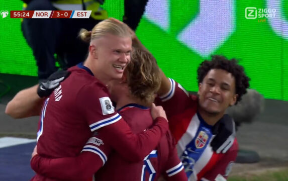 Klik hier om Erling Haaland scoort en Noorwegen kan het WK ruiken van 13 november te bekijken.